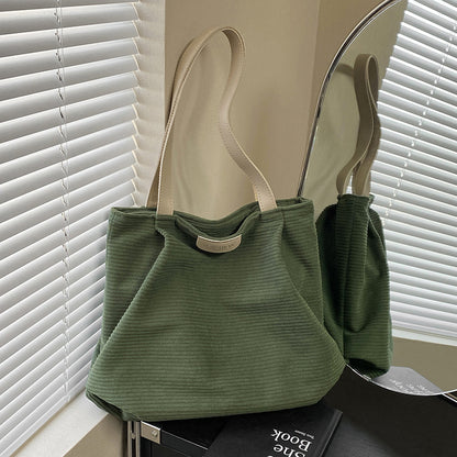 Strukturierter Stoff Tages-Hobo-Handtasche