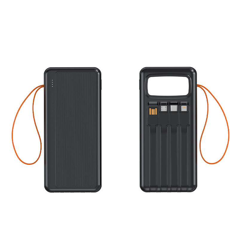 Multifunktionale Solar-Powerbank mit Integriertem Usb-Kabel Brehn