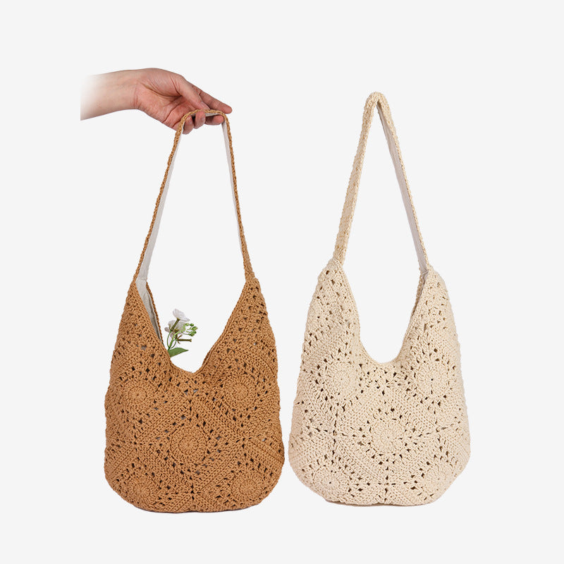 Damen Handgefertigte Makramee-Shopper-Tasche Brehn
