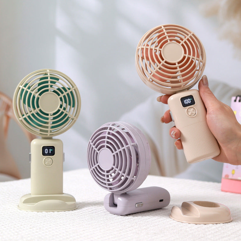 Damen tragbarer Mini Ventilator mit digitaler Geschwindigkeitsanzeige Brehn