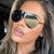Damen Oversized Sonnenbrille im modernen Aviator-Stil Brehn
