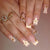 Dekorative 3D Blumen Nagelkunst Tipps Brehn