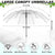 Damen Transparenter Regenschirm mit elegantem Design Brehn