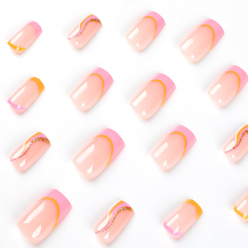 Künstliche Nagelkunst mit trendigem Farbverlauf Brehn