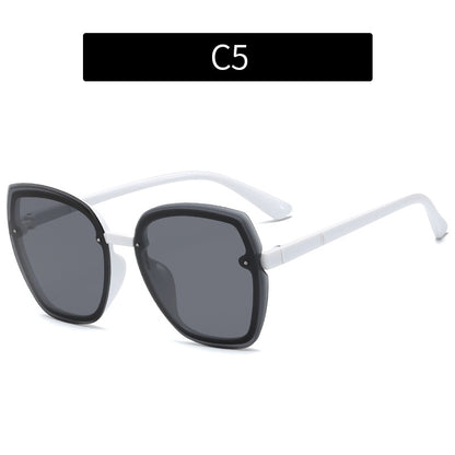 Oversized Schmetterlingssonnenbrille