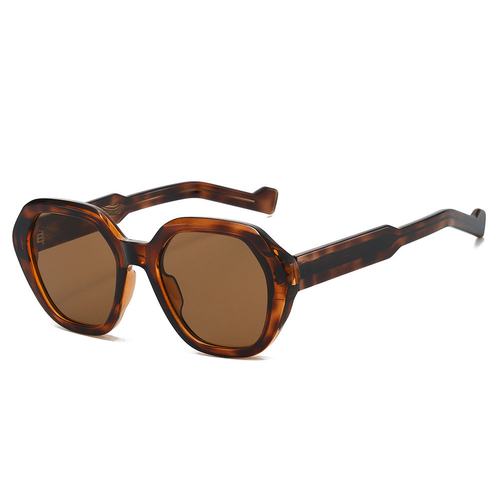 Damen elegante Sonnenbrille im modernen, achteckigen Design Brehn