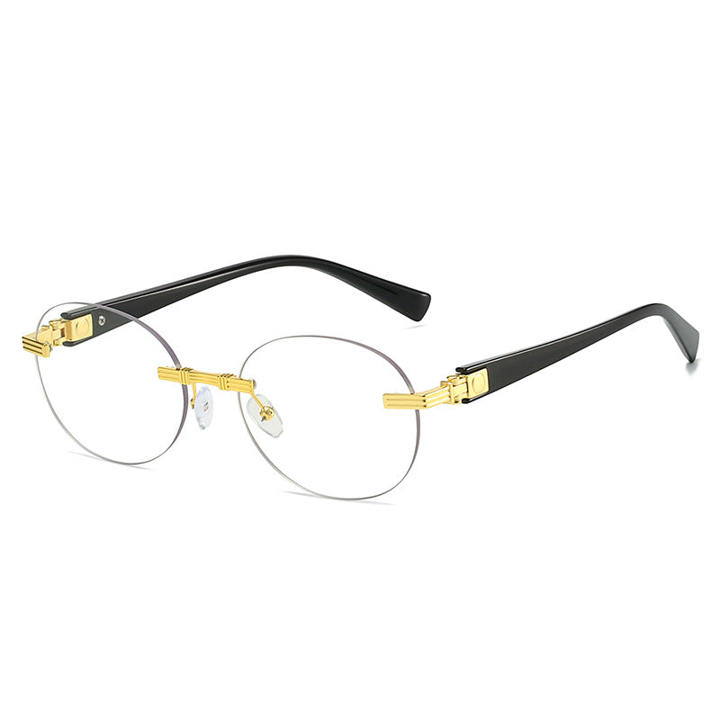 Damen modische Sonnenbrille mit transparentem Rahmen und flexibler Nasenauflage Brehn