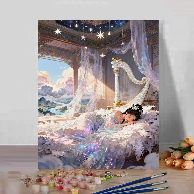 Fantasy Landschaft Malen nach Zahlen Kunstset Brehn