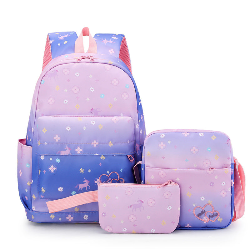 Süßes Multi-Taschen Schulrucksack-Set Brehn