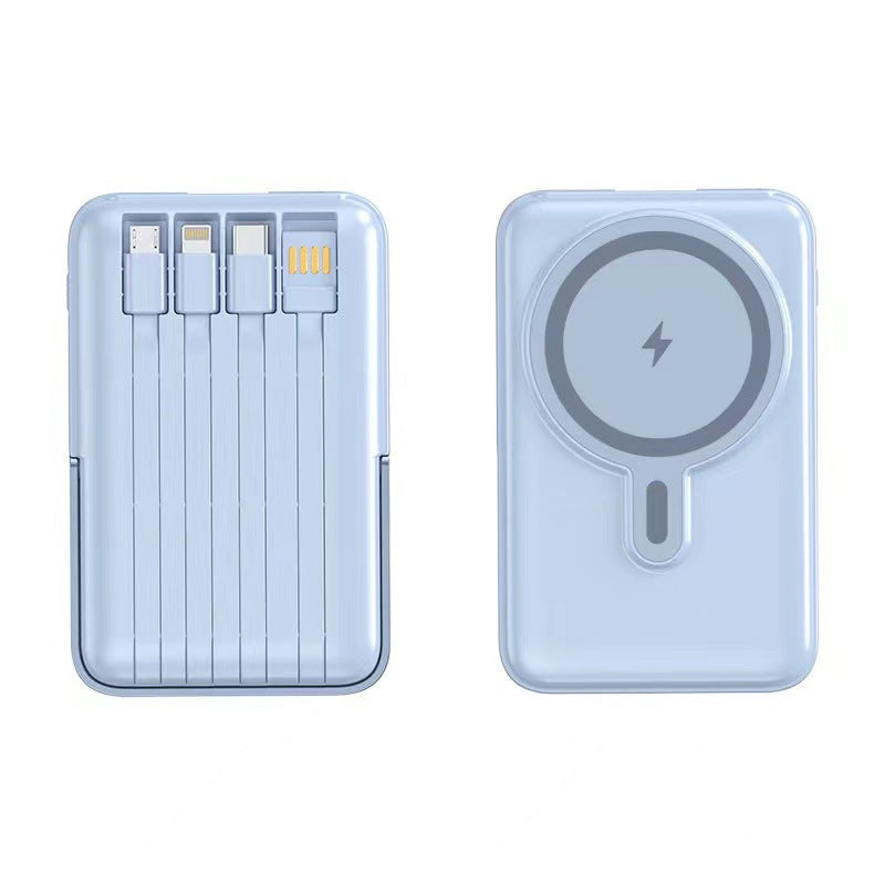 Powerbank mit Integriertem Kabellosem Ladegerät und Multifunktionalen Anschlüssen Brehn