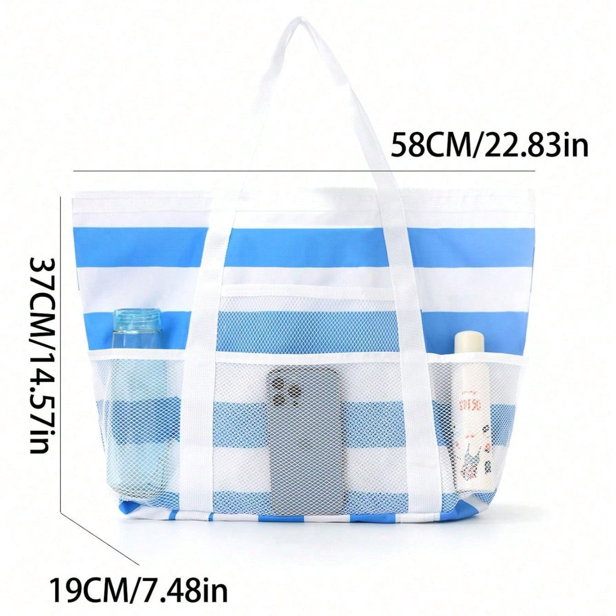 Große Strandtasche Aus Atmungsaktivem Netzmaterial Brehn