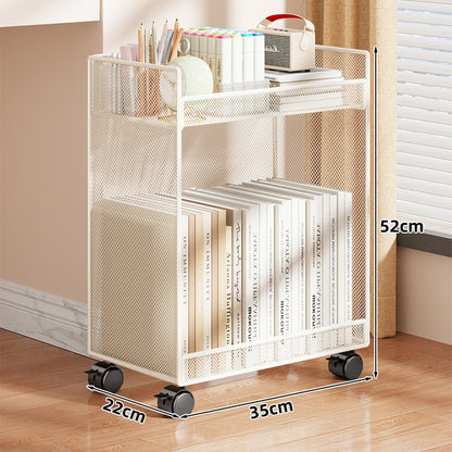 Kompakter vertikaler Drahtgitter-Desktop-Organizer-Regal