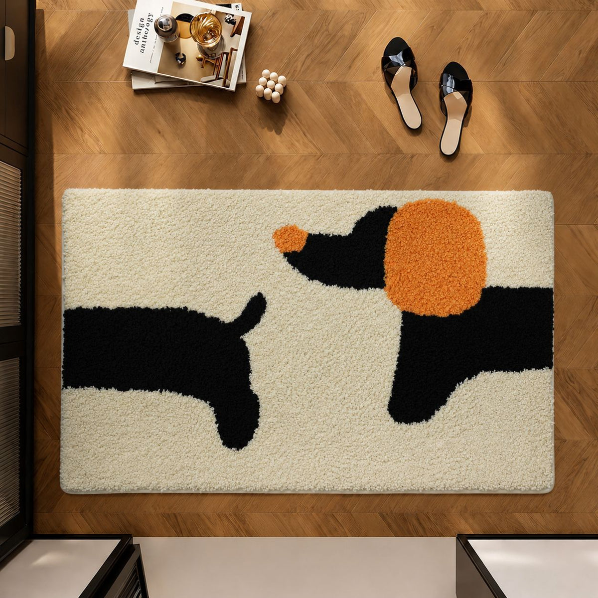 Dekorativer hundethematischer Teppich Brehn