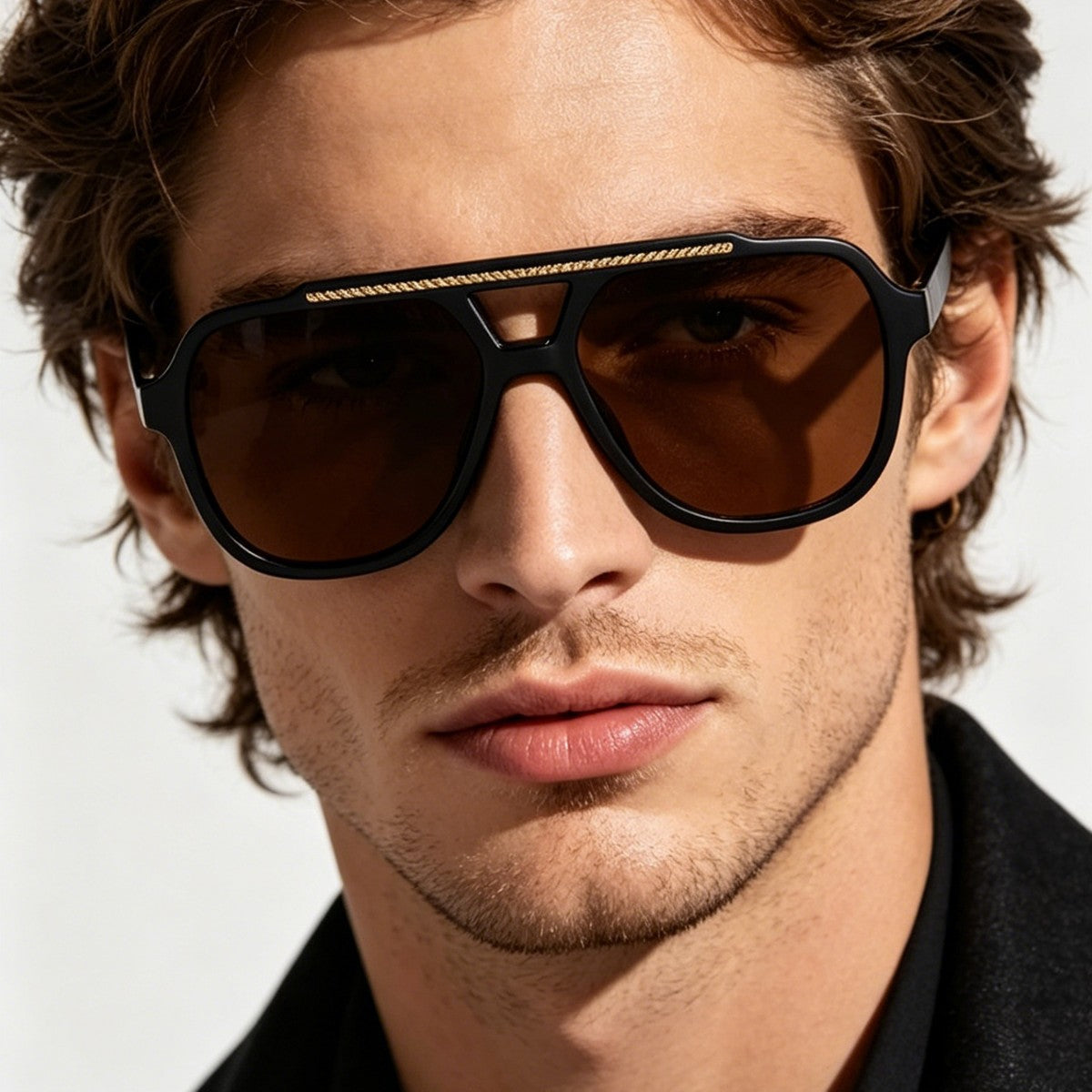 Damen Designer-Sonnenbrille mit extravagantem Muster und schützendem UV-Schutz Brehn
