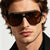 Damen Designer-Sonnenbrille mit extravagantem Muster und schützendem UV-Schutz Brehn