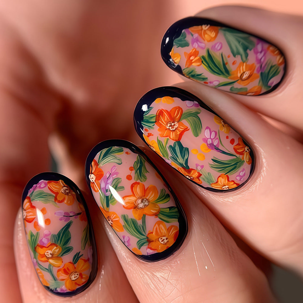 Saisonales thematisiertes Press-On-Nagelkunst-Set Brehn