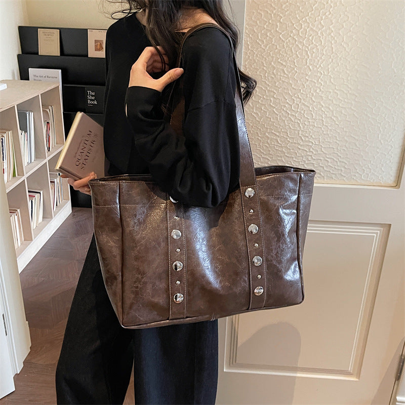 Hochwertige Vintage-Ledertasche Brehn