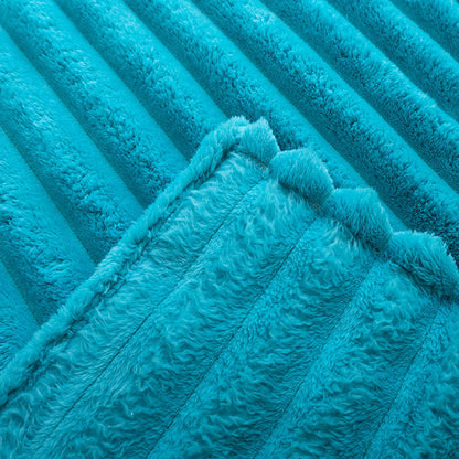 Damen Weiche und kuschelige Plüsch-Decke mit strukturiertem Design Brehn