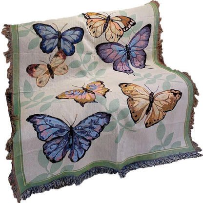 Schmetterlingsmuster Dekorative Wurfdecke