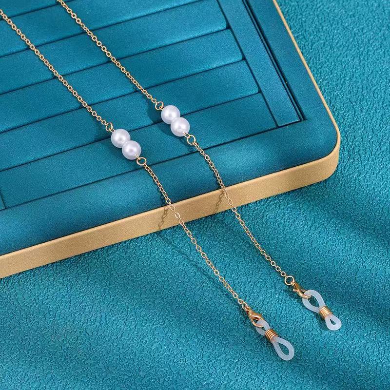 Stylische Perlenbrillekette Brehn