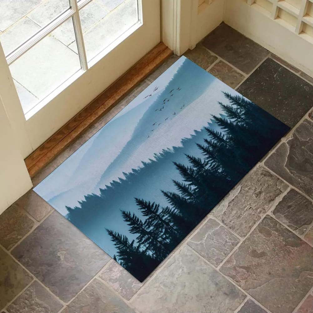 3D geografisches Design Fußmatte Brehn