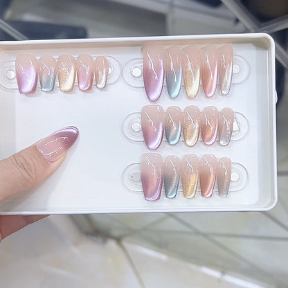Premium Ombre-Effekt Press-On Nagelset Brehn