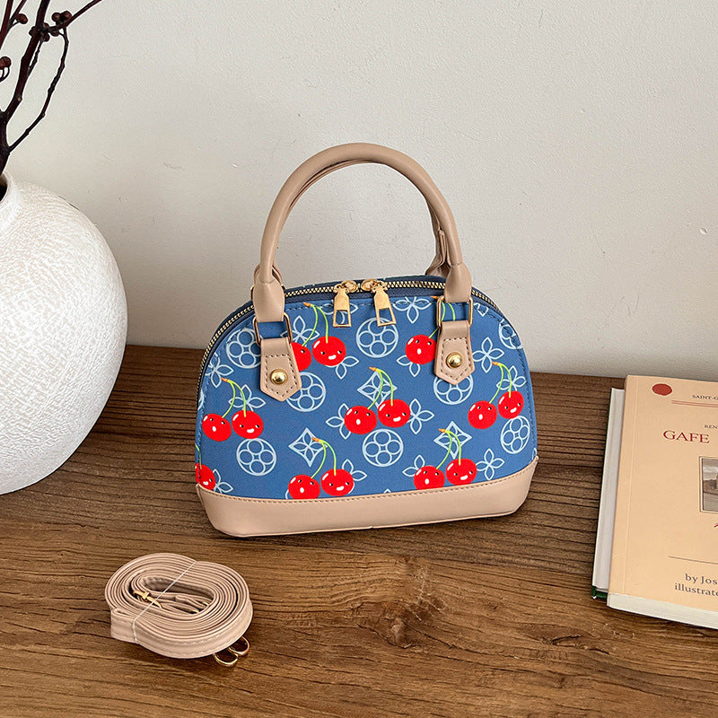 WoBestickte Kirschmuster-Handtasche Brehn