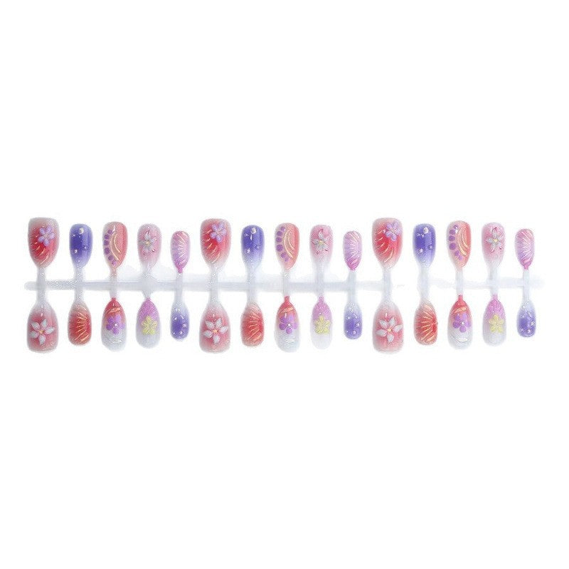 Künstlerische Floral Press-On Nagelkollektion Brehn