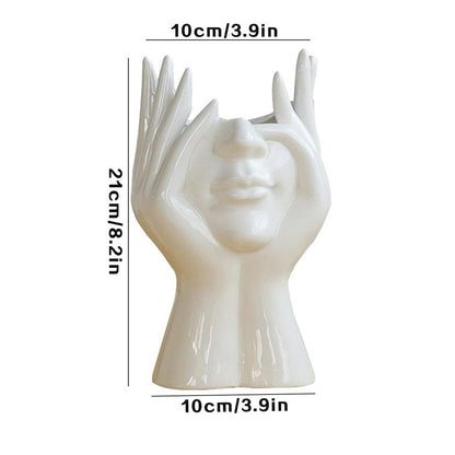 Kunstnerisch Handgeformte Blumenvase