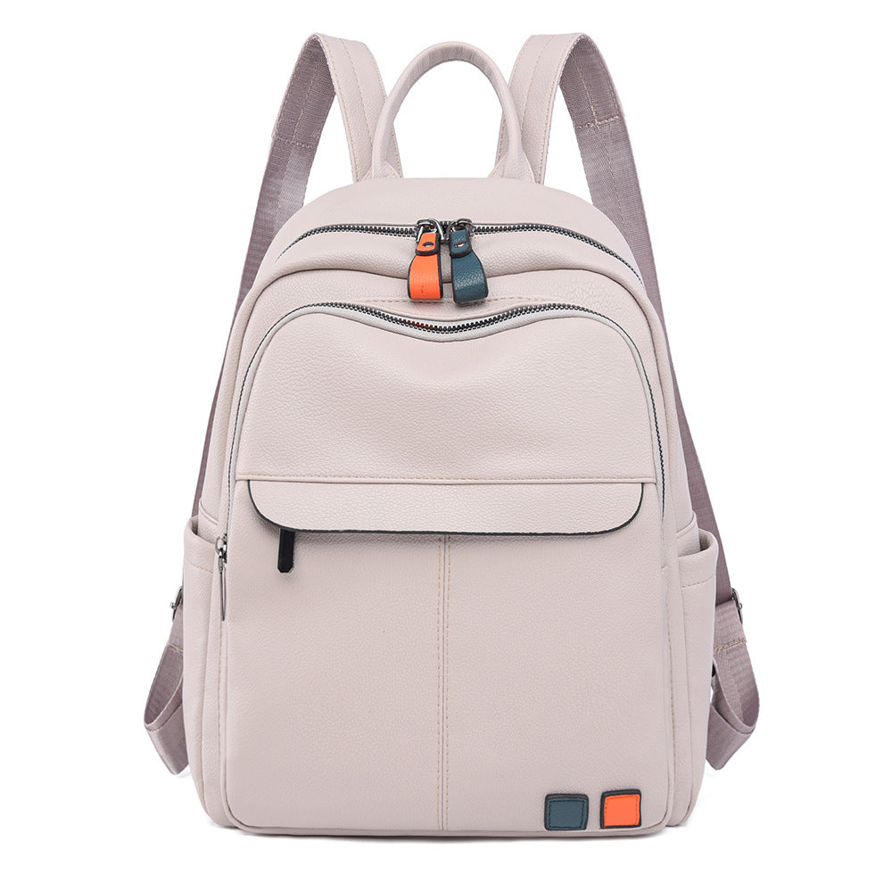 Leder Mehrfachfach Rucksack Brehn