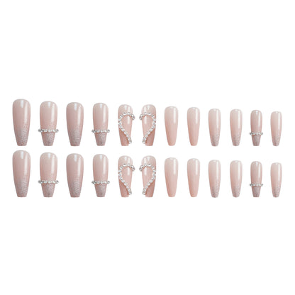 Rhinestone-beschichtet Press-On Nagelkunst Set Brehn 1790727345