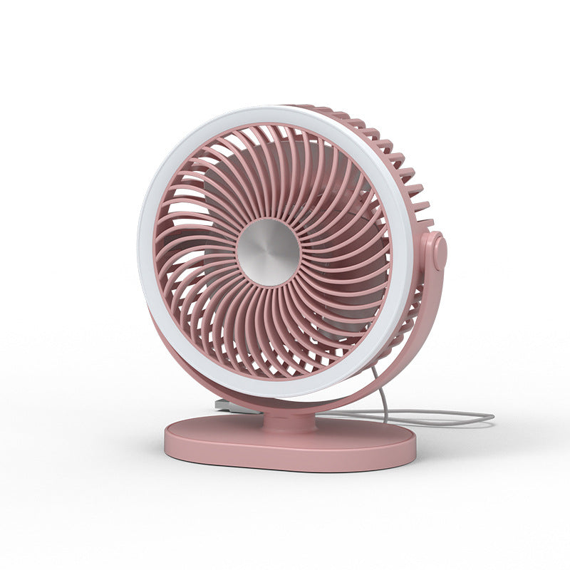Damen tragbarer Tischventilator mit LED-Ring Beleuchtung Brehn