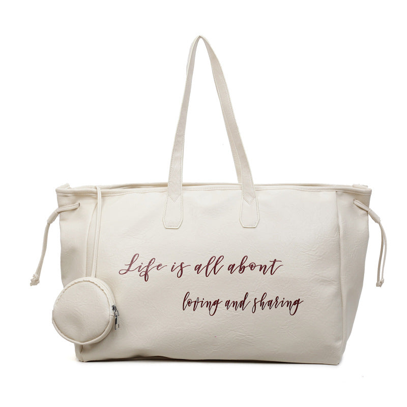 Stylische Leder Tote