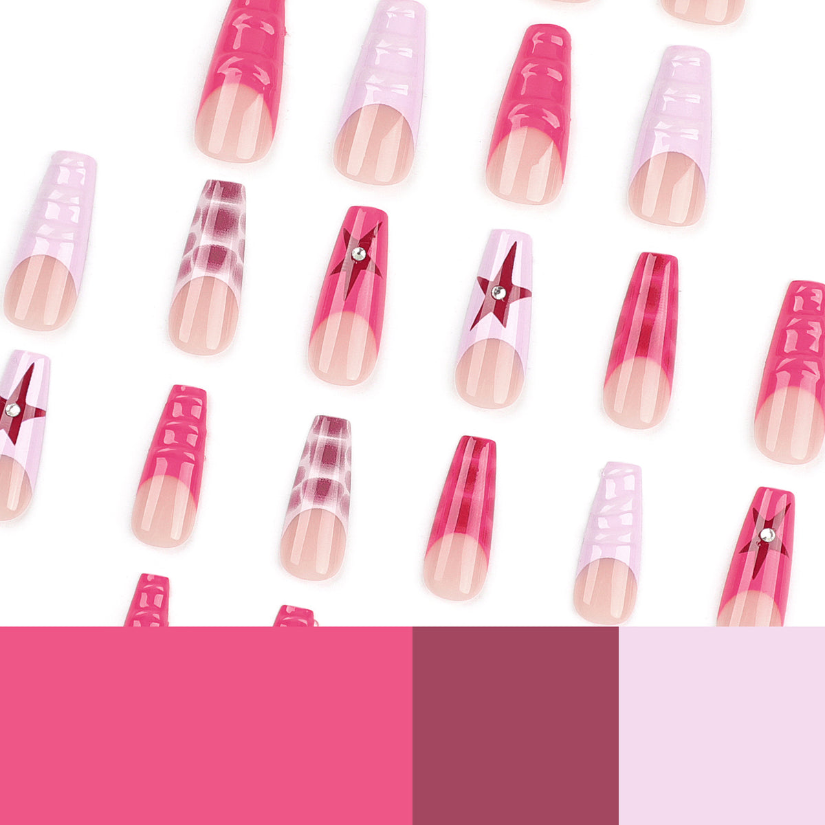 Kunstvolle Nagelkunst mit Glitzer-Details Brehn