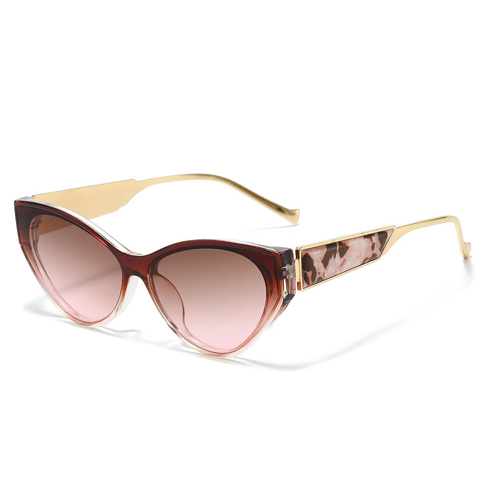 Chice Katzenaugen-Sonnenbrille mit einzigartigen Details Brehn