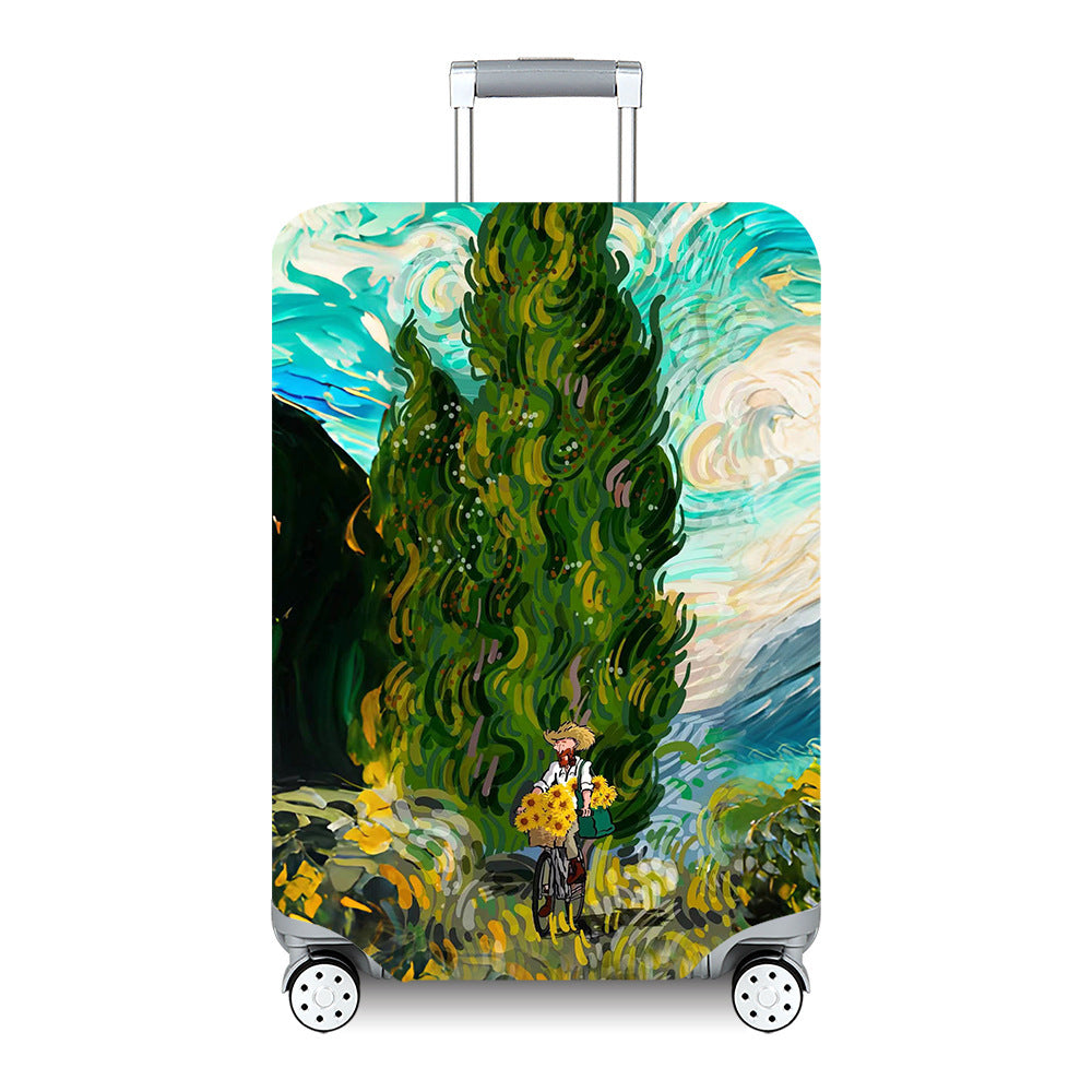 Unisex Hartschalenreisekoffer mit kunstvollem Landschaftsdesign Brehn