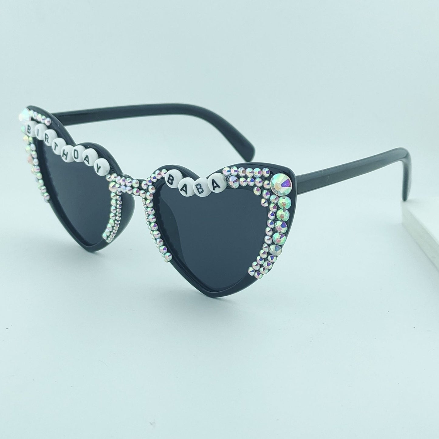 Damen Herzförmige Sonnenbrille mit außergewöhnlichem Dekor Brehn