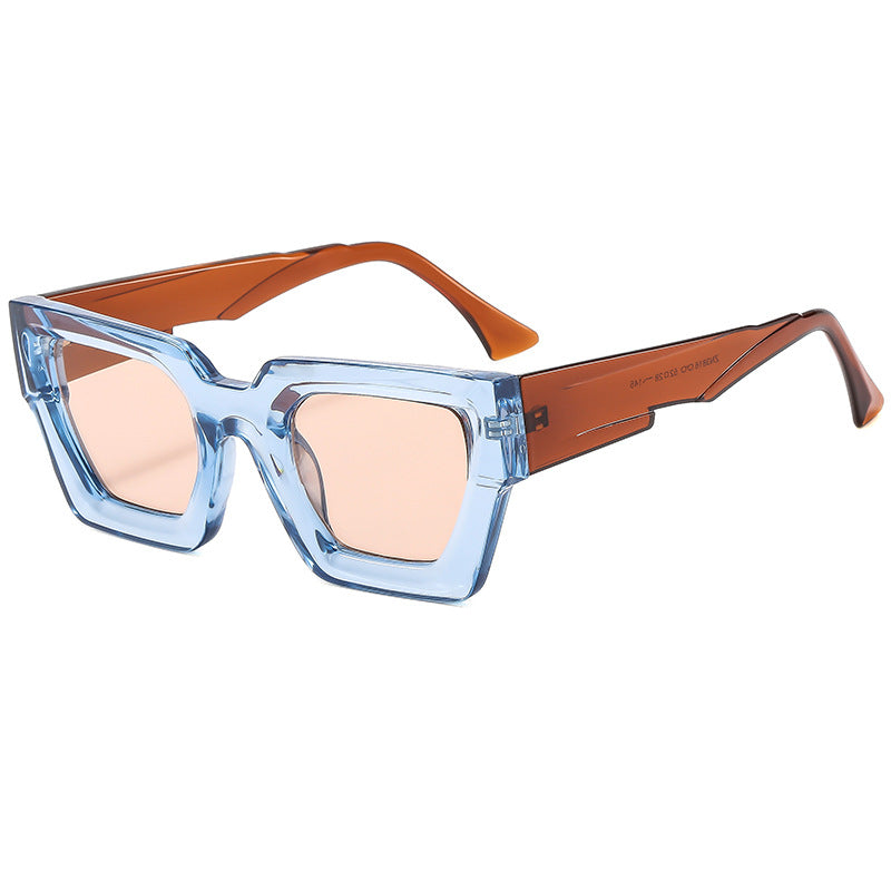 Damen stylische quadratische Sonnenbrille im modernen Design mit veredelt Kunststoffrahmen Brehn