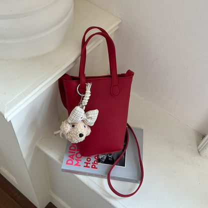Kompakte Leder Mini Tote Tasche