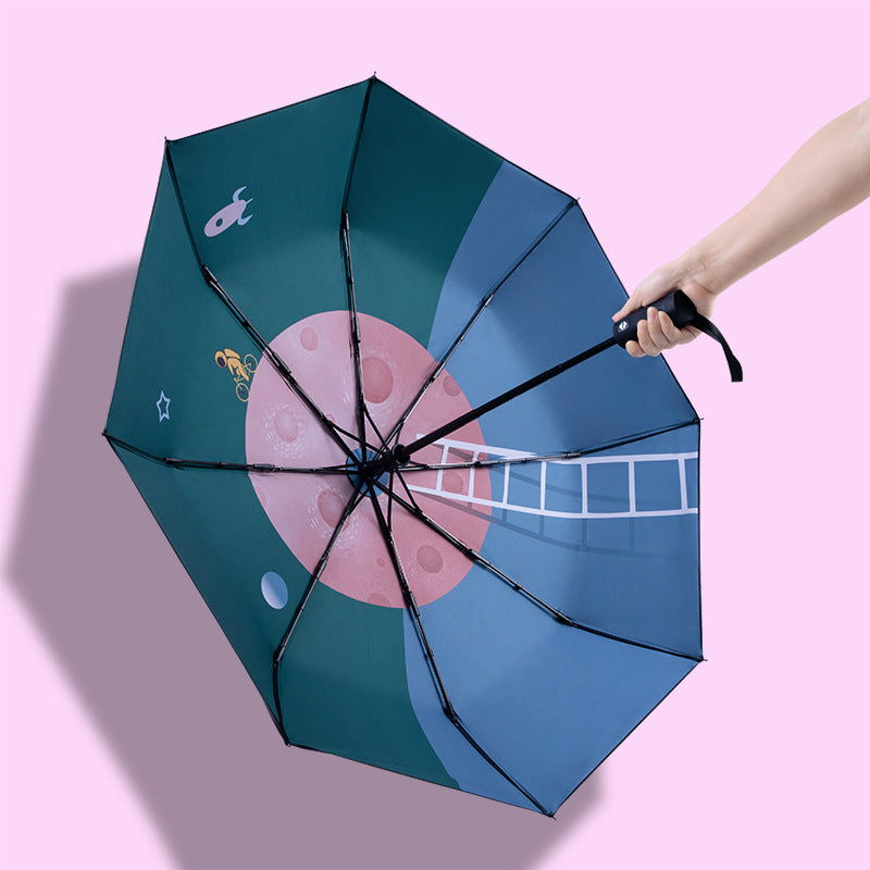 Unisex Automatischer Reise-Regenschirm mit kreativem Design Brehn