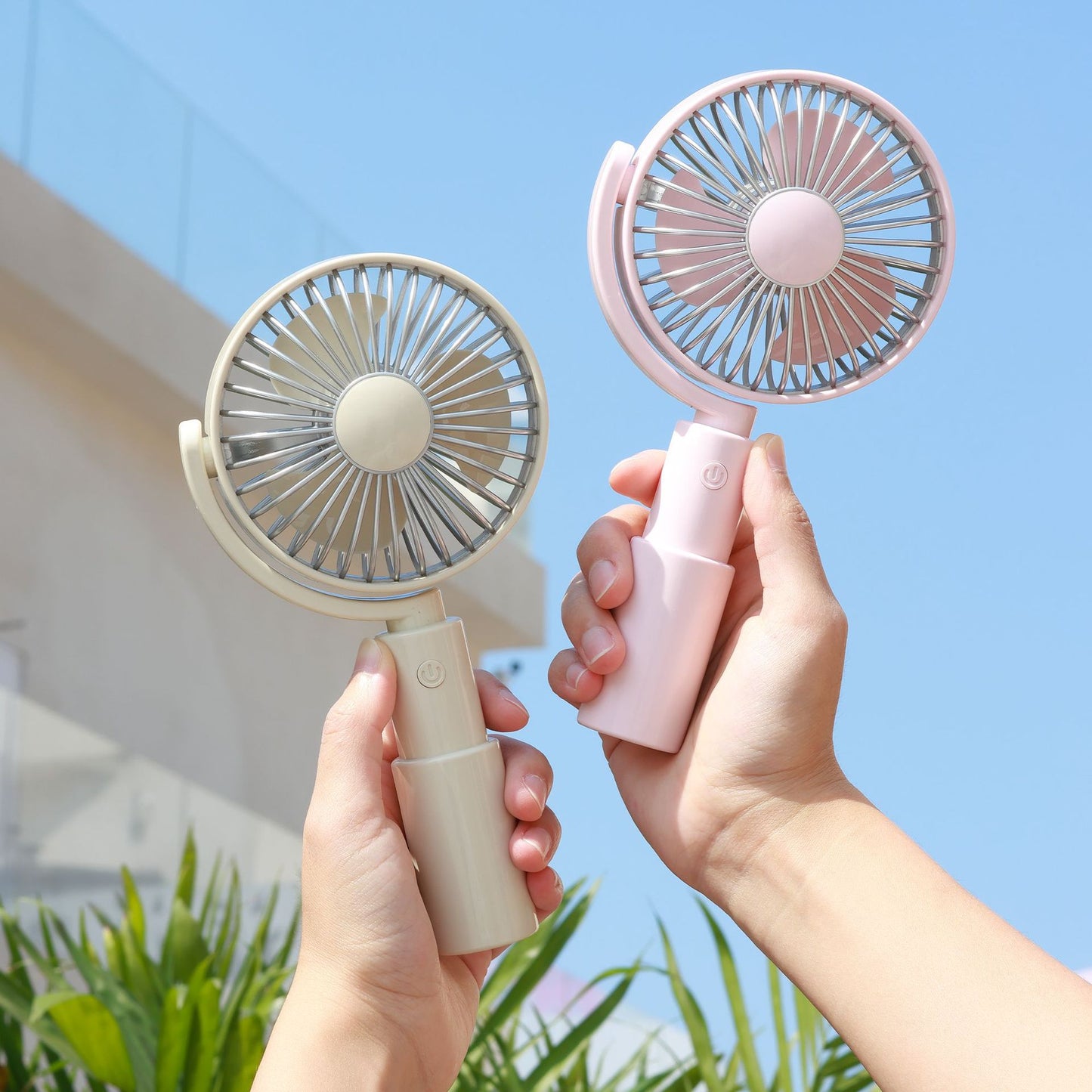 Damen Tragbarer Handventilator mit ergonomischem Griff und drehbarem Kopf Brehn