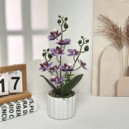 Elegante Kunst-Orchideen-Anordnung für die Inneneinrichtung zuhause