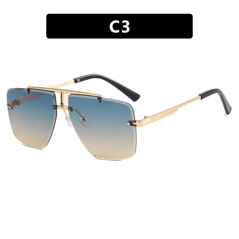 Damen quadratische Sonnenbrille im stilvollen minimalistischen Design Brehn