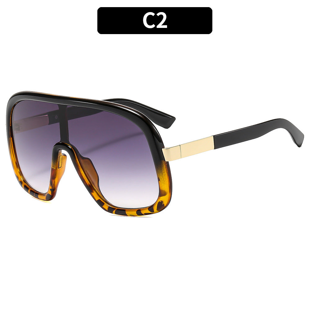 Modische oversized Shield-Sonnenbrille
