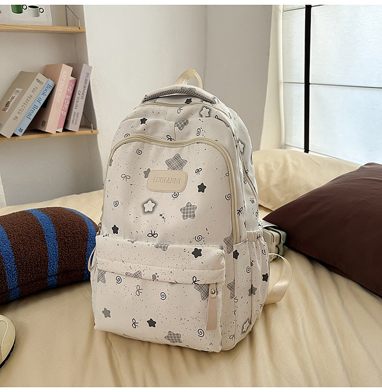 Süßer Blumentrachtenmuster-Schulrucksack