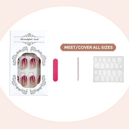 Floral Gradient Press-On Nail Set Brehn