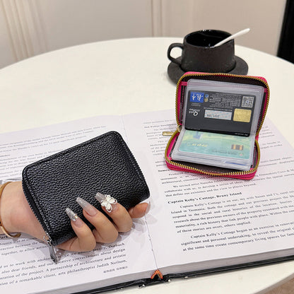 Texturiertes Reißverschluss-Wallet