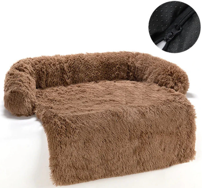 Luxuriöser Faux Fur Lounger Hundebett
