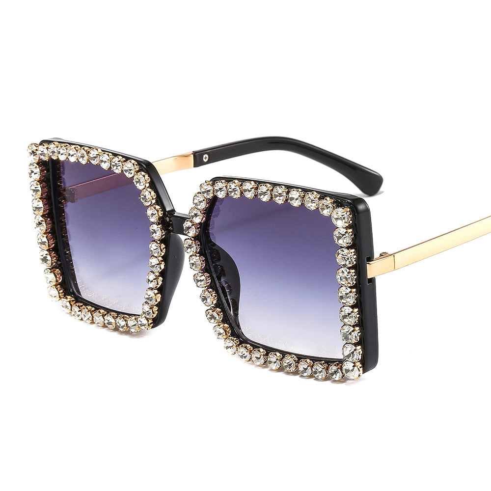 Damen glamouröse Sonnenbrille mit quadratischem Rahmen Brehn