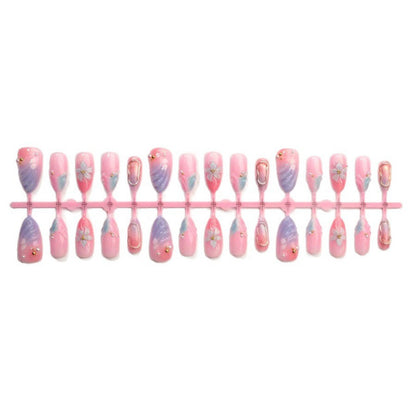 Floral Acryl Verlängerte Nagelkunst Brehn